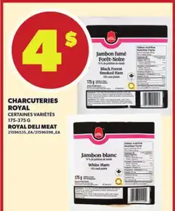 Provigo CHARCUTERIES ROYAL, 175-375 G offer