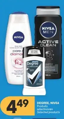 Brunet DEGREE, NIVEA Produits sélectionnés offer