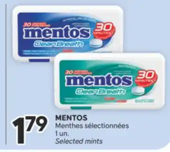 Brunet MENTOS Menthes sélectionnées offer