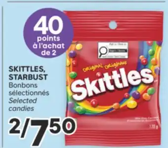 Brunet SKITTLES, STARBUST Bonbons sélectionnés offer