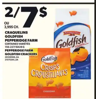 Provigo CRAQUELINS GOLDFISH PEPPERIDGE FARM, 156-227/6X28 G offer