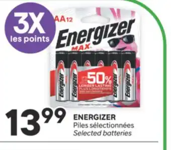 Brunet ENERGIZER Piles sélectionnées offer