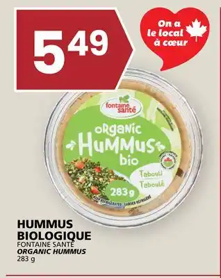 Rachelle-Bery Grocery FONTAINE SANTÉ ORGANIC HUMMUS offer