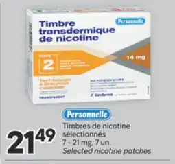 Brunet PERSONNELLE Timbres de nicotine sélectionnés offer