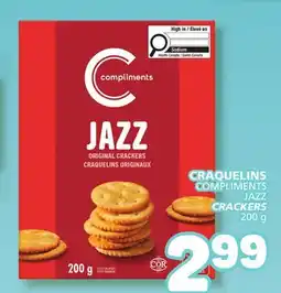 Marché Bonichoix COMPLIMENTS JAZZ CRACKERS offer