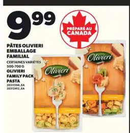 Provigo PÂTES OLIVIERI EMBALLAGE FAMILIAL, 500-700 G offer