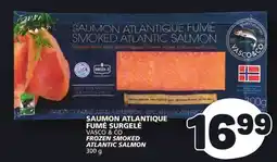 Marché Bonichoix VASCO & CO FROZEN SMOKED ATLANTIC SALMON offer