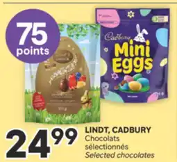 Brunet LINDT, CADBURY Chocolats sélectionnés offer