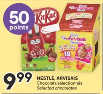 Brunet NESTLÉ, ARVISAIS Chocolats sélectionnés offer