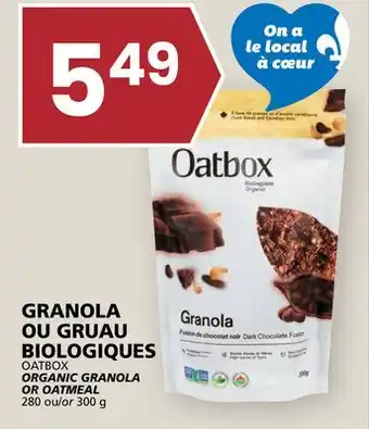 Rachelle-Bery Grocery OATBOX ORGANIC GRANOLA OR OATMEAL offer