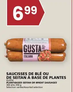 Rachelle-Bery Grocery GUSTA PLANT-BASED SEITAN OR WHEAT SAUSAGES offer