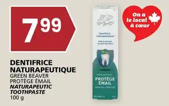 Rachelle-Bery Grocery GREEN BEAVER PROTÈGE ÉMAIL NATURAPEUTIC TOOTHPASTE offer