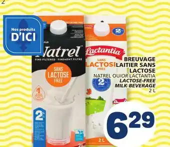 Marché Bonichoix NATREL OR LACTANTIA LACTOSE-FREE MILK BEVERAGE MILK BEVERAGE offer