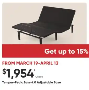 Dormez Vous Tempur-Pedic Ease 4.0 Adjustable Base offer