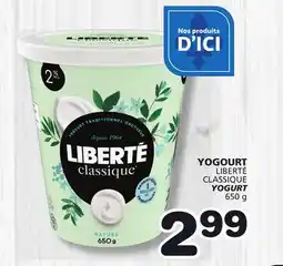 Marches Tradition LIBERTÉ CLASSIQUE YOGURT offer