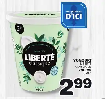 Marches Tradition LIBERTÉ CLASSIQUE YOGURT offer