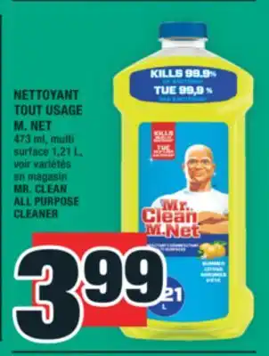 Super C NETTOYANT TOUT USAGE M. NET | MR. CLEAN ALL PURPOSE CLEANER offer