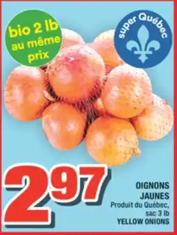 Super C OIGNONS JAUNES | YELLOW ONIONS offer