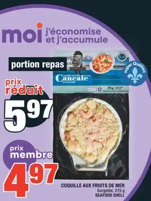 Super C COQUILLE AUX FRUITS DE MER | SEAFOOD SHELL offer