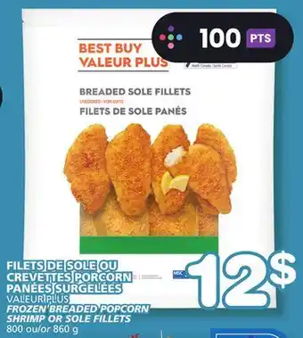 Marches Tradition BEST BUY FROZEN BREADED POPCORN SHRIMP OR SOLE FILLETS offer