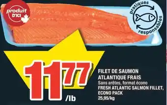 Super C FILET DE SAUMON ATLANTIQUE FRAIS | FRESH ATLANTIC SALMON FILLET, ECONO PACK offer