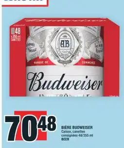 Super C BIÈRE BUDWEISER | BEER offer