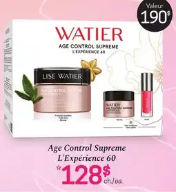 Uniprix WATIER Age Control Supreme L'Expérience 60 offer