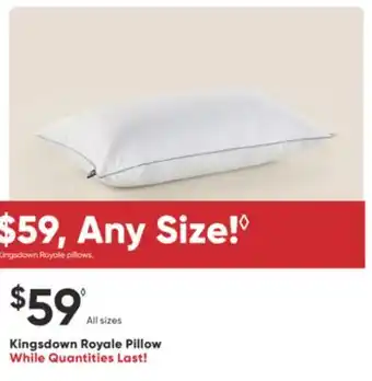 Dormez Vous Kingsdown Royale Pillow offer