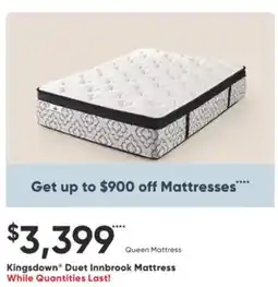 Dormez Vous Kingsdown Duet Innbrook Mattress offer