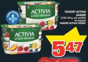 Super C YOGOURT ACTIVIA DANONE | DANONE ACTIVIA YOGURT offer