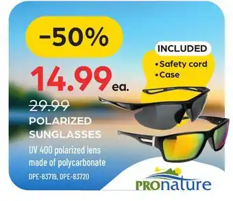 Pronature POLARIZED SUNGLASSES offer