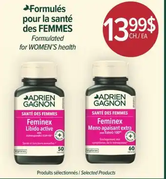 Jean Coutu ADRIEN GAGNON Formulated for WOMEN'S health offer