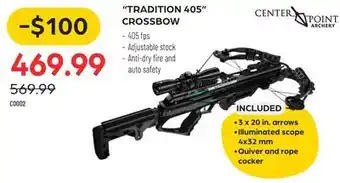 Pronature TRADITION 405 CROSSBOW offer