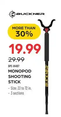 Pronature MONOPOD SHOOTING STICK offer