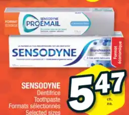 Jean Coutu SENSODYNE Toothpaste Selected sizes offer