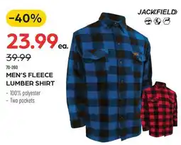 Pronature MEN'S FLEECE LUMBER SHIRT offer