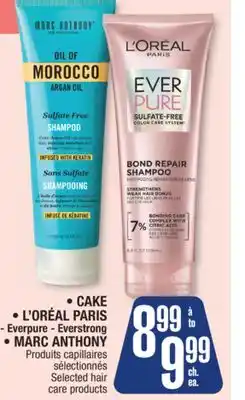 Jean Coutu CAKE, L'ORÉAL PARIS, MARC ANTHONY Selected hair care products offer