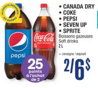 Jean Coutu CANADA DRY, COKE, PEPSI, SEVEN UP Soft drinks offer