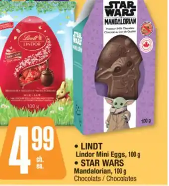 Jean Coutu LINDT Lindor Mini Eggs,STAR WARS Mandalorian Chocolates offer