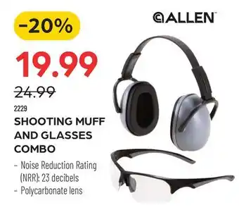 Pronature ALLEN SHOOTING MUFF AND GLASSES COMBO offer