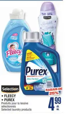 Jean Coutu SELECTION, FLEECY, PUREX Selected laundry products offer