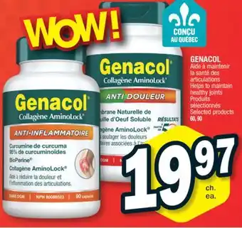 Jean Coutu GENACOL Helps to maintain healthy joints Selected products offer