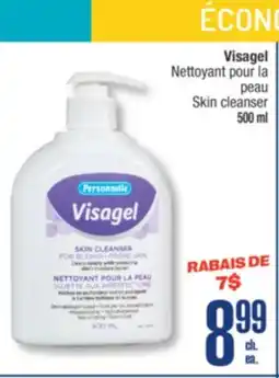 Jean Coutu PERSONNELLE Visagel Skin cleanser offer