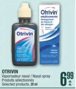 Jean Coutu OTRIVIN Nasal spray offer