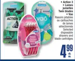 Jean Coutu PERSONNELLE Selected disposable shavers and blade cartridges offer