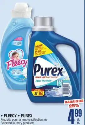 Jean Coutu FLEECY, PUREX Selected laundry products offer