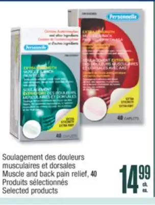 Jean Coutu Personnelle Muscle and back pain relief offer