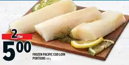 Metro Frozen pacific cod loin portions offer