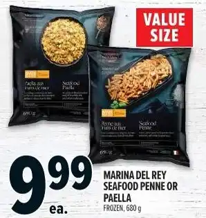 Metro Marina del rey seafood penne or paella frozen offer