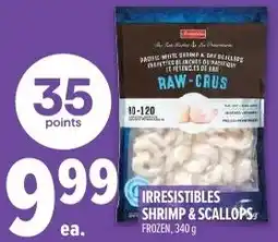 Metro Irresistibles shrimp & scallops offer